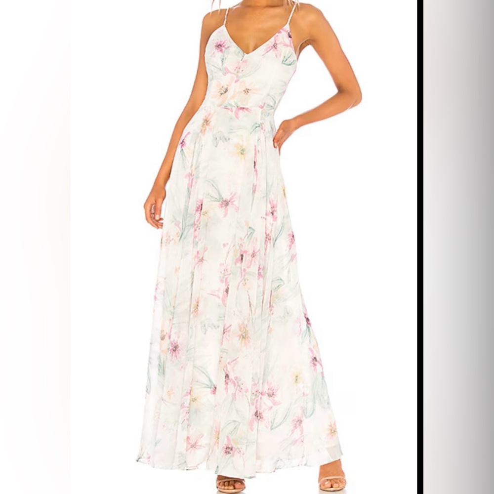 YUMI KIM REVOLVE Peace and Love Maxi Dress in Spring Fling Floral Chiffon SZ S - Picture 1 of 12
